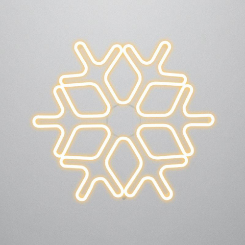 Фигура светодиодная "Снежинка" 60х60см 720LED тепл. бел. 50Вт IP65 гибкий неон Neon-Night 501-326 Фигура светодиодная "Снежинка" 60х60см 720LED тепл. бел. 50Вт IP65 гибкий неон Neon-Night 501-326