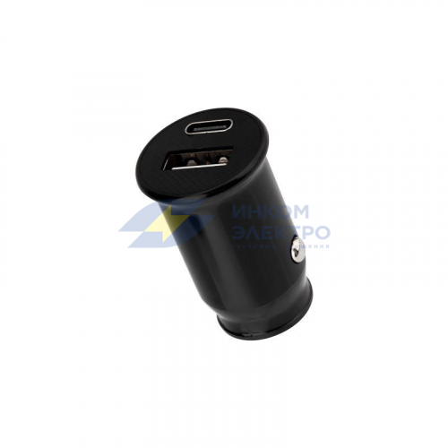 Автозарядка в прикуриватель АЗУ USB-A+USB-C 2.4А черн. Rexant 18-2228 фото 4