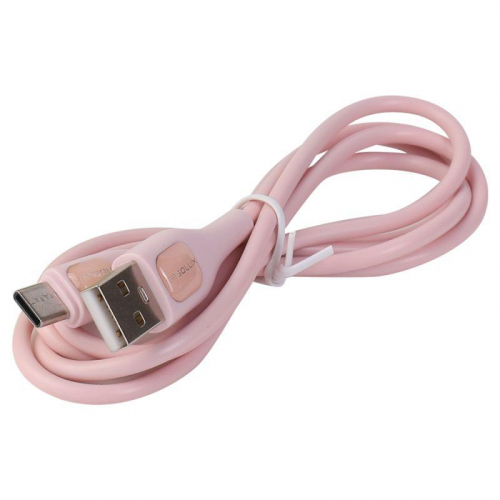 Кабель USB-Type C ELX-CDC02-C14 3А 1.2м зарядка+передача данных коробка роз. Ergolux 15302 фото 4 Кабель USB-Type C ELX-CDC02-C14 3А 1.2м зарядка+передача данных коробка роз. Ergolux 15302 фото 4