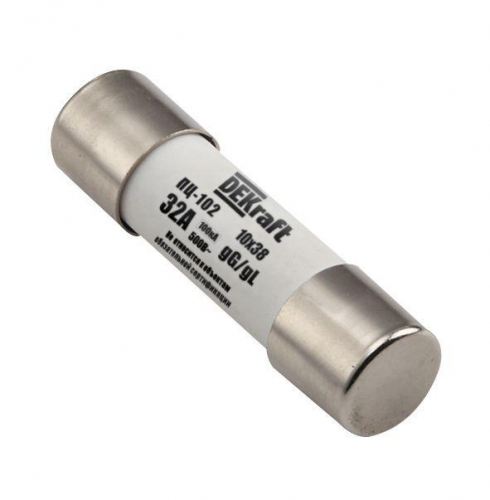 Предохранитель ПЦ-102 2А 10х38 DEKraft 21360DEK Предохранитель ПЦ-102 2А 10х38 DEKraft 21360DEK