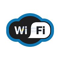 Наклейка информационный знак &amp;quot;Зона Wi-Fi&amp;quot; 150х200мм Rexant 56-0017