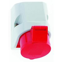 Розетка настенная 16А 5п 3P+N+PE 400В IP44 180град. 100х75 Quick-Connect Bals 11906
