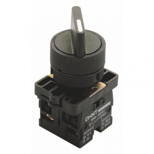 Переключатель NP2-ED33 3 положения 2НО IP40 с фиксацией (R) CHINT 574098