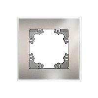 Рамка 1-м Афина стеклянная мокко UNIVersal 2284