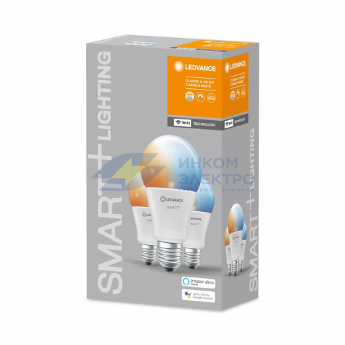 Лампа светодиодная SMART+ WiFi Classic Tunable White 14Вт (замена 100Вт) 2700…6500К E27 (уп.3шт) LEDVANCE 4058075485853 фото 2