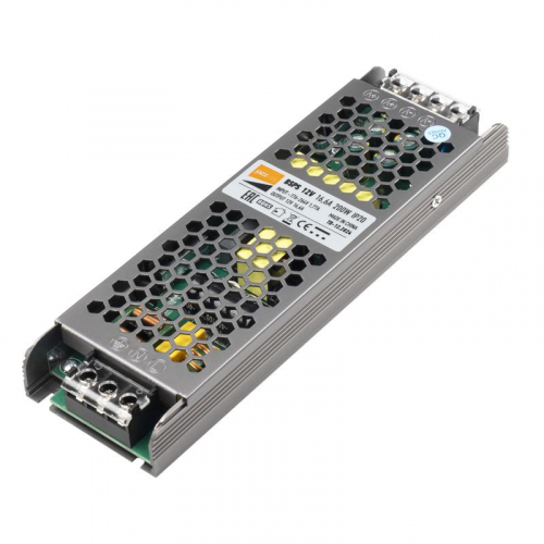 Блок питания для светодиодной ленты 200Вт 16.5А 12В IP20 BSPS метал. JazzWay 2859433A фото 7