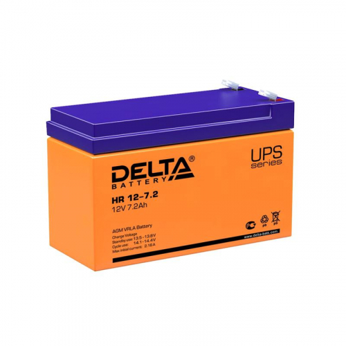 Аккумулятор UPS 12В 7.2А.ч HR 12-7.2 Delta 4614010180011 Аккумулятор UPS 12В 7.2А.ч HR 12-7.2 Delta 4614010180011