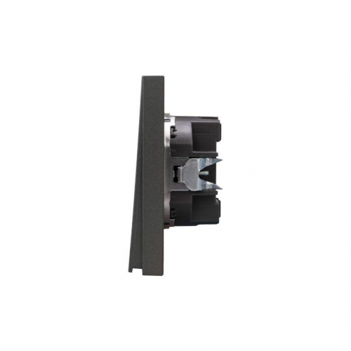 Выключатель 1-кл. СП STRONG MIELE 10А графит Kranz KR-78-0705-6 фото 2 Выключатель 1-кл. СП STRONG MIELE 10А графит Kranz KR-78-0705-6 фото 2