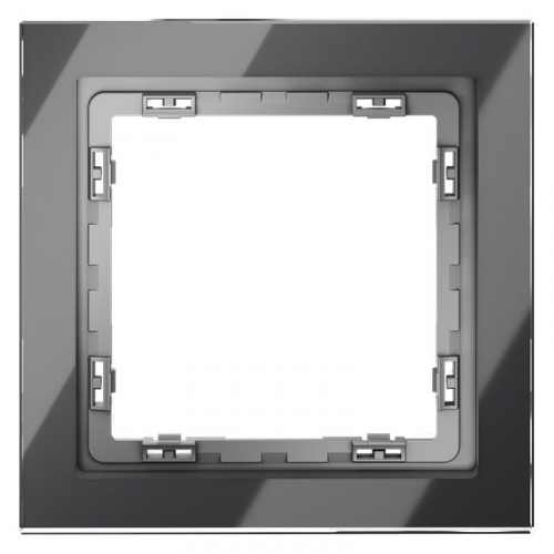 Рамка 1-м S70 стеклян. графит Voltum VLS110107