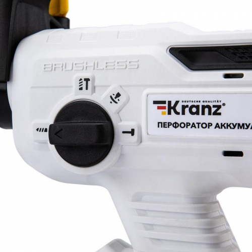 Перфоратор аккумуляторный SDS-plus 2.2Дж 1х4А.ч в кейсе Kranz KR-PT-120 фото 5