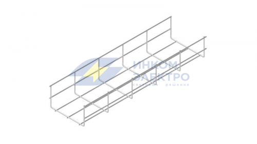 Лоток проволочный 500х85 L3000 сталь 5мм PL85-500-5-3000 оцинк. КМ LO3490