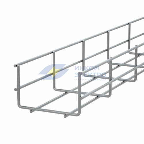Лоток проволочный 100х60 L3000 сталь 5мм PL60-100-5-3000 оцинк. КМ LO16682