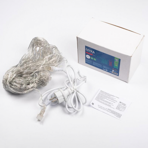 Гирлянда "Сеть" NTLD300-W-E 300LED 2х1.5 бел. SHlights 4610003328597 фото 5