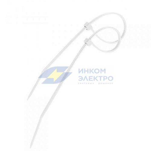 Хомут кабельный 4.8х300 нейл. бел. (уп.100шт) PROCONNECT 57-1302