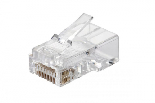 Вилка RJ45 Q-PLUG кат.6 UTP для полевой установки без цвета (уп.50шт) Eurolan 13A-U6-11WT Вилка RJ45 Q-PLUG кат.6 UTP для полевой установки без цвета (уп.50шт) Eurolan 13A-U6-11WT