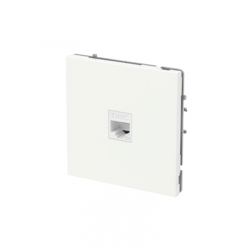 Розетка компьютерная 1-м KANT RJ45 кат.6A без шторки бел. магнолия DKC 7000673 фото 2