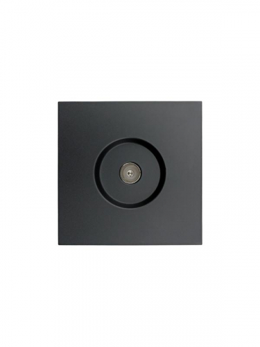 Розетка ТВ проходная СП ZIMA IP20 черн. бархат LEZARD 704-4288-129 фото 4