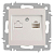 Розетка компьютерная 1-м СП Accent 6-303-06 RJ45 IP20 перламутр. Intro Б0063636