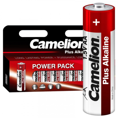 Элемент питания алкалиновый AA/LR6 1.5В Plus Alkaline BLOCK-12 LR6-HP12 (блист.12шт) Camelion 5818 фото 2