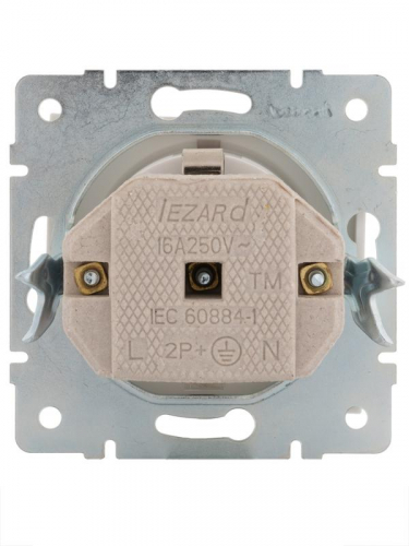 Розетка 1-м СП Rain 16А IP20 с заземл. с крышкой керамика механизм бел. LEZARD 703-0288-123 фото 2 Розетка 1-м СП Rain 16А IP20 с заземл. с крышкой керамика механизм бел. LEZARD 703-0288-123 фото 2