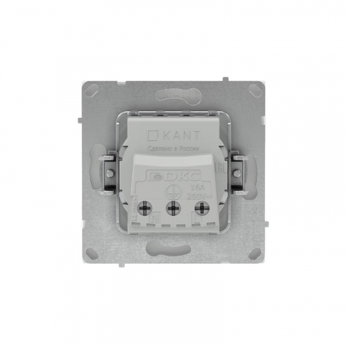 Розетка силовая KANT 2P+E без шторки бел. магнолия DKC 7000033 фото 3 Розетка силовая KANT 2P+E без шторки бел. магнолия DKC 7000033 фото 3