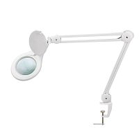 Лупа на струбцине круглая настол. 5D с подсветкой 56 SMD LED d127мм бел. Rexant 31-0403