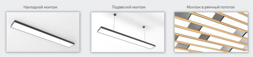 Светильник светодиодный PSO-01 24Вт 4000К IP40 1200х70мм BLACK ДПО/ДСО для реечных потолков IP40 (универсальный монтаж: накладной/подвесной) Pro JazzWay 5051911 фото 2 Светильник светодиодный PSO-01 24Вт 4000К IP40 1200х70мм BLACK ДПО/ДСО для реечных потолков IP40 (универсальный монтаж: накладной/подвесной) Pro JazzWay 5051911 фото 2