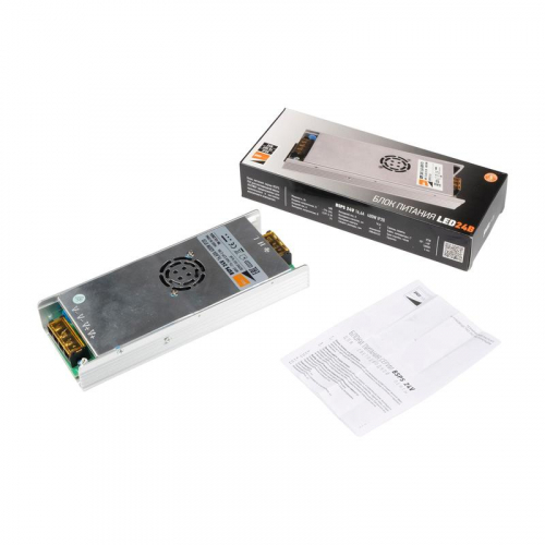 Блок питания для светодиодной ленты BSPS 24В 16.6А 400Вт IP20 метал. Pro+ JazzWay 5046153 фото 8