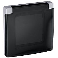 Рамка 1-м Inspiria IP44 с крышкой алюм. IEK 673922