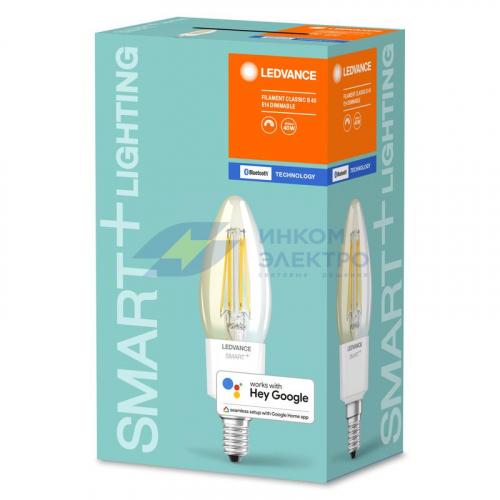 Лампа светодиодная SMART+ Filament Classic Dimmable 40 4Вт/2700К E14 LEDVANCE 4058075486102 фото 2