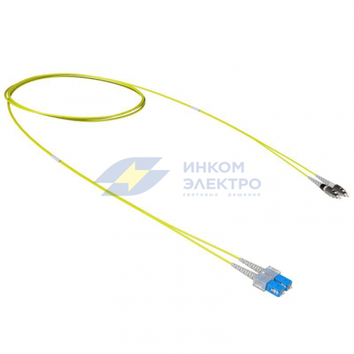 Шнур оптический коммутационный переходной Duplex SC-UPC/FC-UPC 9/125 OS2 2м DKC RNPC9DCUFU2