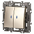 Выключатель 2-кл. СП Elegance 14-1105-04 10А IP20 250В 10AX с подсветкой механизм шампань Эра Б0034240