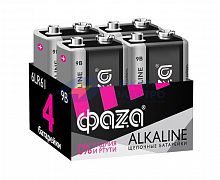 Элемент питания алкалиновый 6LR61 Alkaline Pack-4 (уп.4шт) ФАZА 5030602