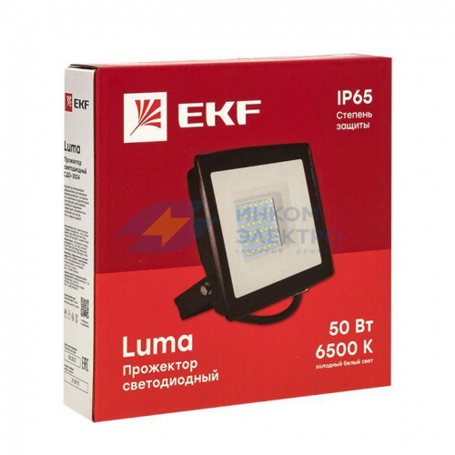 Прожектор светодиодный СДО-3004 50Вт 6500К IP65 Basic EKF FLL-3004-50-6500 фото 3