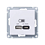 Розетка USB AtlasDesign тип A+C 45Вт высокоскор. ЗУ QC PD механизм лотос SE ATN001329
