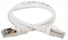 Патч-корд кат.6A S/FTP 1м standart 50мкд бел. ITK PC08-C6ASL-1M-SC-HC