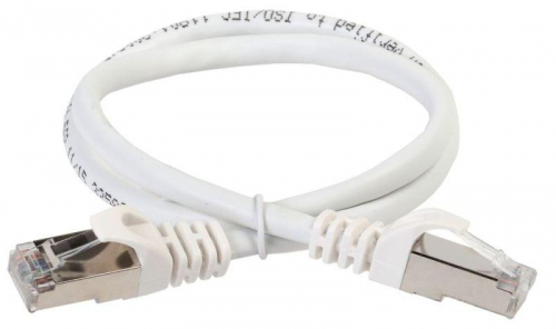 Патч-корд кат.6A S/FTP 1м standart 50мкд бел. ITK PC08-C6ASL-1M-SC-HC Патч-корд кат.6A S/FTP 1м standart 50мкд бел. ITK PC08-C6ASL-1M-SC-HC