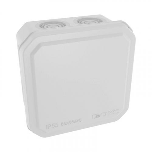 Коробка ответвительная с 8+2 кабельными вводами d20/20мм IP55 85х85х40мм DKC 53785 фото 2