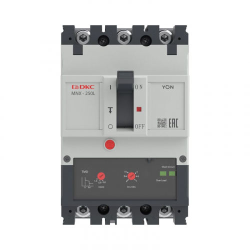 Выключатель автоматический в литом корпусе YON pro MNX250L 3P 200А 70кА при AC415V расц. TMD YON MNX250L3PTMD0200 фото 2 Выключатель автоматический в литом корпусе YON pro MNX250L 3P 200А 70кА при AC415V расц. TMD YON MNX250L3PTMD0200 фото 2