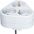 Разветвитель 3-м с заземл. 10А IP20 94 693 NAD-S-3E-WH треугольн. Navigator 94693