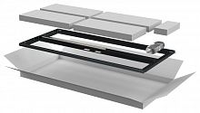 Дверь двустворчатая для шкафа LINEA N 24U 600мм перфорир. черн. ITK LN05-24U6X-D2P