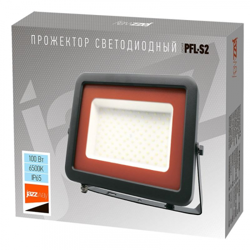 Прожектор светодиодный PFL-S2 100Вт 6500К IP65 220–240В ДО с клапаном закален. матов. стекло сер. Pro JazzWay 2853325D фото 6 Прожектор светодиодный PFL-S2 100Вт 6500К IP65 220–240В ДО с клапаном закален. матов. стекло сер. Pro JazzWay 2853325D фото 6