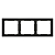 Рамка 3-м S70 пластик. черн. матов. Voltum VLS100308