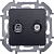 Розетка телевизионная TV/SAT Inspiria с топологией "звезда" механизм антрацит IEK 673883