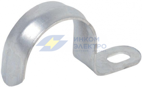 Скоба крепежная однолапковая d25-26мм метал. (уп.10 шт) IEK CMAT10-25-010