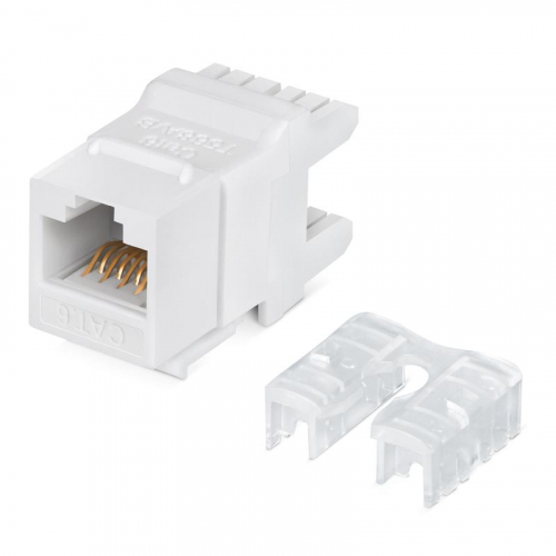Вставка Keystone Jack RJ45 (8P8C) 180град. кат.6 Dual IDC (110&Krone type) бел. Cabeus 7961c Вставка Keystone Jack RJ45 (8P8C) 180град. кат.6 Dual IDC (110&Krone type) бел. Cabeus 7961c