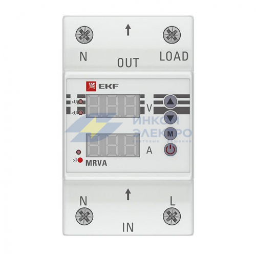 Реле напряжения и тока с дисплеем MRVA 25А PROxima EKF MRVA-25A