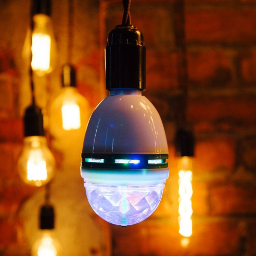 Лампа светодиодная "Диско" 6Вт 3LED RGB E27 230В IP20 80х80х195мм Neon-Night 601-253 фото 5 Лампа светодиодная "Диско" 6Вт 3LED RGB E27 230В IP20 80х80х195мм Neon-Night 601-253 фото 5