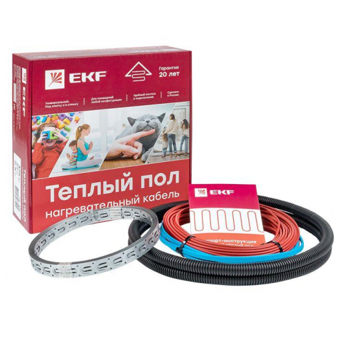 Комплект &amp;quot;Теплый пол&amp;quot; (кабель) 300Вт 21м 2.0кв.м EKF nk-300