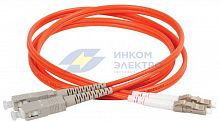 Патч-корд оптический коммутационный соединительный для многомодового кабеля (MM); 50/125 (OM2); SC/UPC-LC/UPC; двойного исполнения (Duplex); LSZH (дл.3м) ITK FPC50-SCU-LCU-C2L-3M